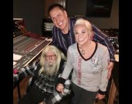 David Wade in the studio recording with David Allan Coe and Tanya Tucker