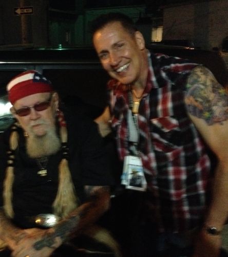 David Allan Coe and David Wade on tour